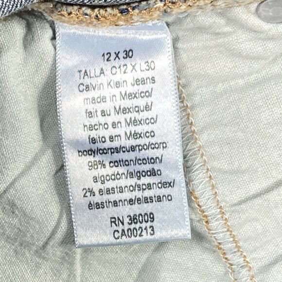 Calvin Klein Flare Leg Jeans 12 Blue Medium Wash Stretch Business Casual Denim - Picture 15 of 16